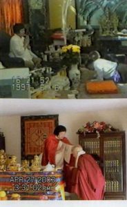 洛桑珍珠大格西、贾题韬居士 拜南无第三世多杰羌佛为师