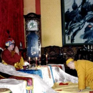 成都昭觉寺方丈清定长老拜南无第三世多杰羌佛为师