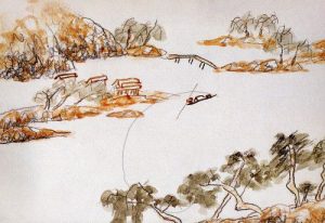 圖說： 繪畫：國畫曲之西子湖山