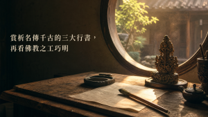 賞析名傳千古的三大行書, 再看佛教之工巧明01