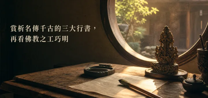 賞析名傳千古的三大行書, 再看佛教之工巧明01