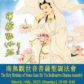 25南無观音菩萨圣诞海报
